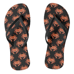 Krabbenmuster Flip Flops