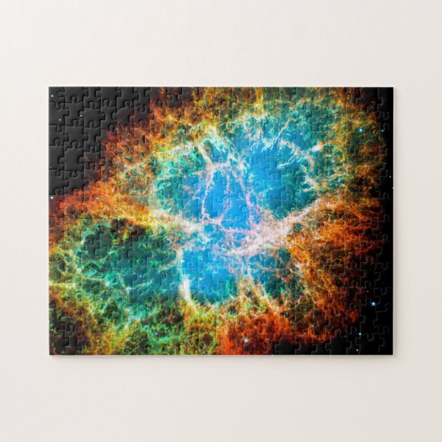 Krabbennebel Supernova Remnant Hubble Space Foto Puzzle (Horizontal)