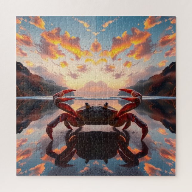 Krabbenreflexionskunst Puzzle (Vertikal)