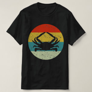 Krabbenretro Vintage Silhouette 70er T-Shirt