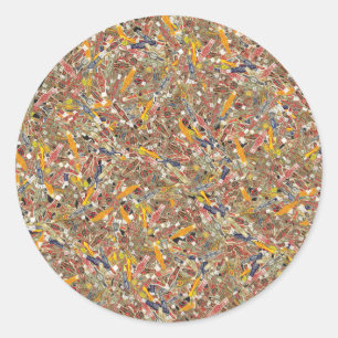 Krabbenring Runder Aufkleber