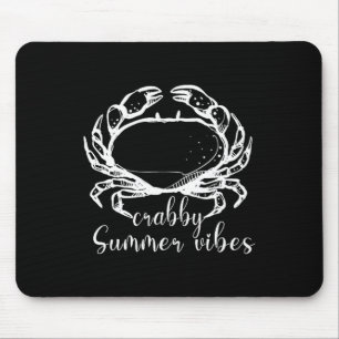 Krabbige Sommerlaune, liebe Krabbe, Lustiges Stran Mousepad