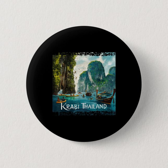 Krabi Thailand _1  Button (Vorderseite)