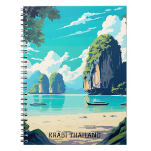 Krabi Thailand Beach Paradise Notizblock