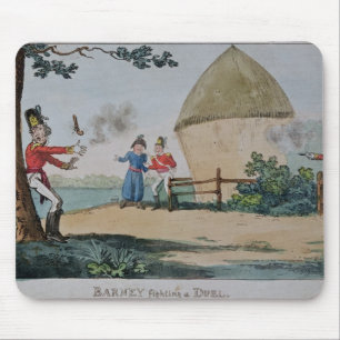 Krach, der ein Duell kämpft Mousepad