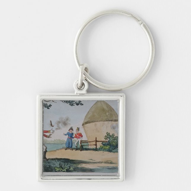 Krach, der ein Duell kämpft Schlüsselanhänger (Vorne)