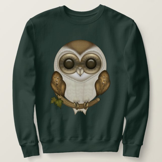 Krach die Schleiereule-Sweatshirts Sweatshirt (Design vorne)