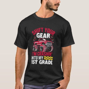 Krachen in Lastwagen der 1. Klasse Schulmonster T-Shirt