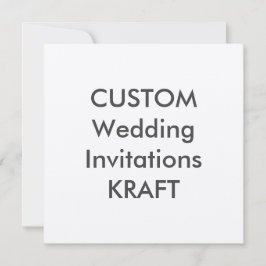 KRAFT 100lb 5.25" Square Wedding Einladungen