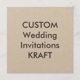 KRAFT 100lb 5.25" Square Wedding Einladungen