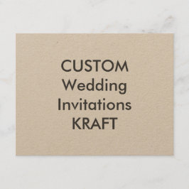 KRAFT 100lb 5,5" x 4,25" Einladungen für Hochzeite