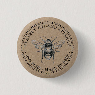 KRAFT BIENENSTAND MAGNET 100% PUR, VON BIENEN HERG BUTTON