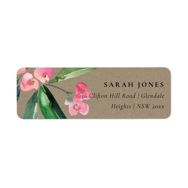 KRAFT BOHO PINK CHRIST THORN CACTI BLOOM ADRESSE (Vorne)