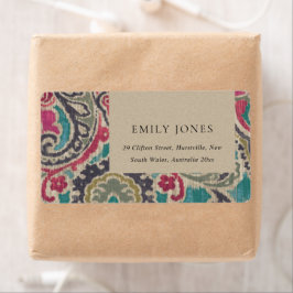 KRAFT BOHO TRIBAL IKAT PINK AQUAMARIN ADRESSE WEDD