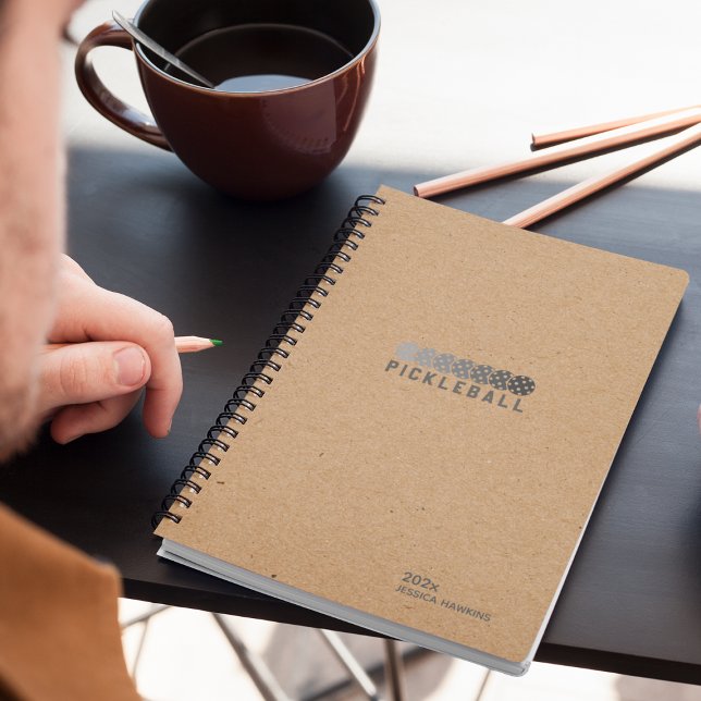 Kraft Brown Pickleball Personal Weekly Planer (Von Creator hochgeladen)
