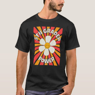 Kraft der 5. Klasse Zurück zur Schule Schüler Lehr T-Shirt