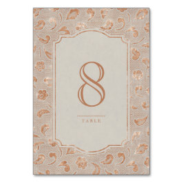 Kraft gold Lace rustikale Country Hochzeitstisch K Tischnummer