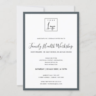 KRAFT GRAUE TEXTUR LOGO WORKSHOP VERANSTALTUNG EINLADUNG