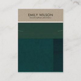 KRAFT GREEN FARBBLOCK NECKLACE BRACELET DISPLAY VISITENKARTE