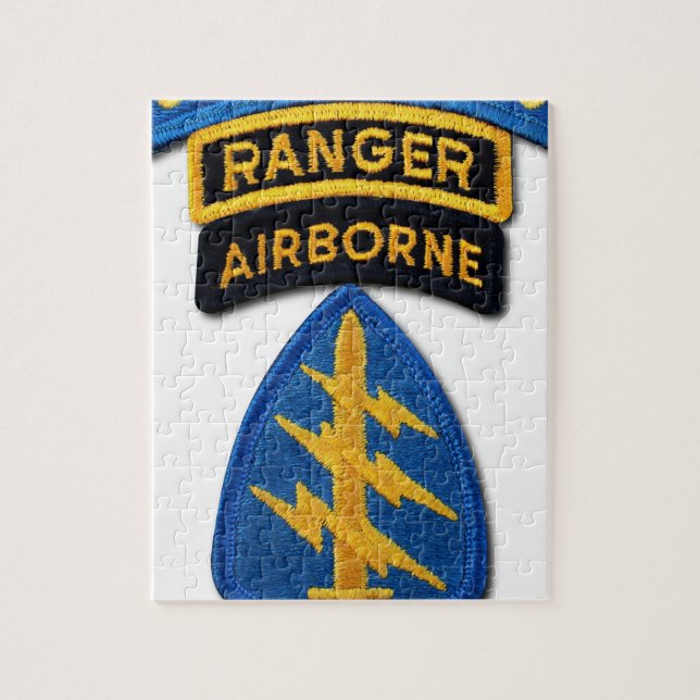 Kraft-Gruppen-grüne Barette SF SOF SFG Soc Puzzle (Vertikal)