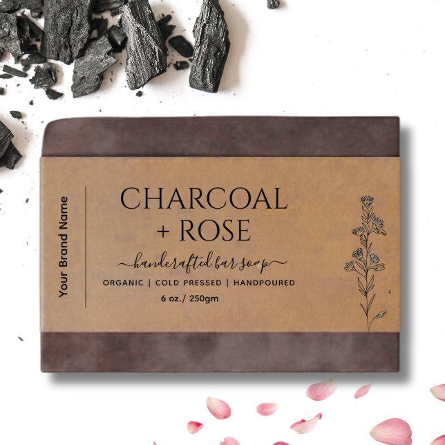 Kraft Homemade Soap wrap Label  with logo Einladungsbanderole (Von Creator hochgeladen)