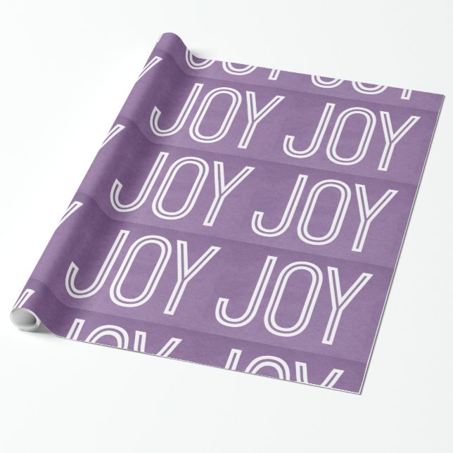 Kraft Joy Wrapping Paper, Lila Geschenkpapier (Ungerollt)