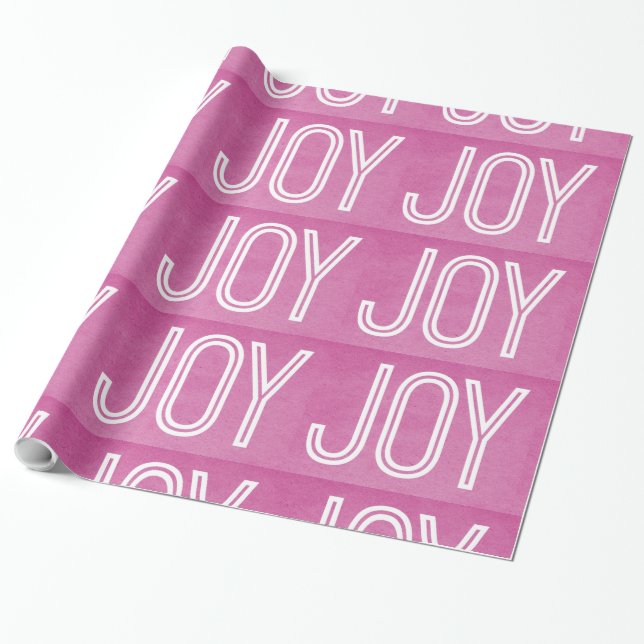 Kraft Joy Wrapping Paper, rosa Geschenkpapier (Ungerollt)