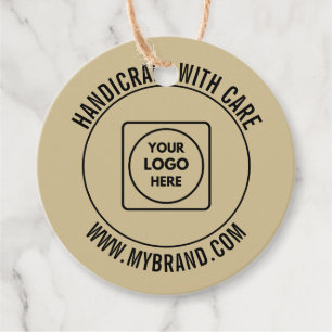 Kraft-Kreis-Logo-Preisschild-Design Geschenkanhänger