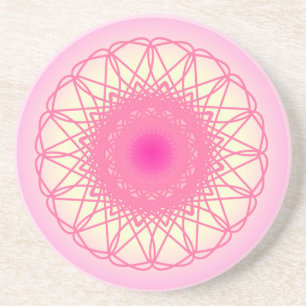 Kraft-Mandala Getränkeuntersetzer