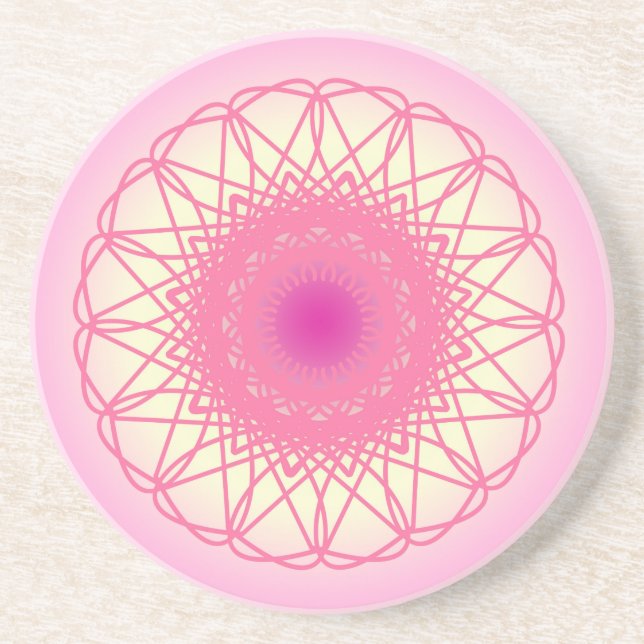 Kraft-Mandala Getränkeuntersetzer (Vorne)