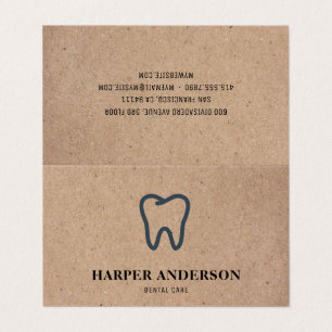 Kraft Modern Black Beruflich Dental Care Visitenkarten