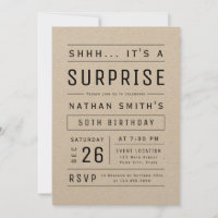 Kraft Modern Simple Typografie Überraschung Geburt