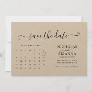 Kraft Moderner Minimalistischer Budgetkalender Chi Save The Date