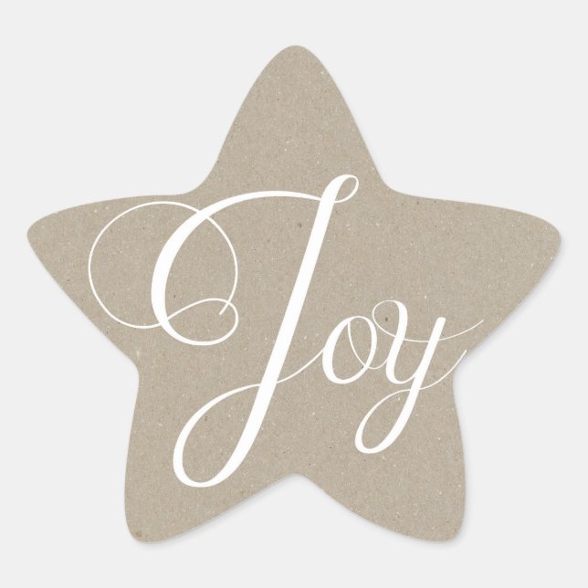 Kraft Paper Christmas Joliday Stickers (Vorderseite)