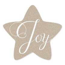 Kraft Paper Christmas Joliday Stickers
