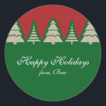 Kraft Paper Christmas Tree Rustic Holiday Stickers<br><div class="desc">Kraft Papier Weihnachtsbaum Rustikale Weihnachtskleber. Fügen Sie Ihren eigenen benutzerdefinierten Text hinzu oder verließ Sie leer.</div>