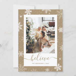 Kraft Paper Foto Glauben Weihnachtskarten Feiertagskarte