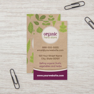 Kraft Paper Nature Business Card Visitenkarte