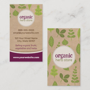 Kraft Paper Nature Business Card Visitenkarte