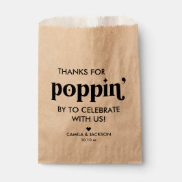 Kraft Paper Popcorn Wedding Geschenktütchen