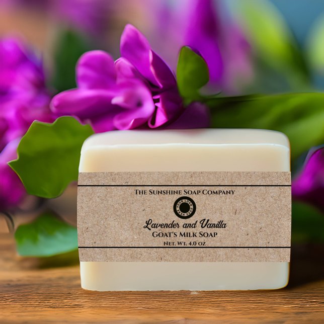 Kraft Paper Style Soap Band mit Logo (Von Creator hochgeladen)