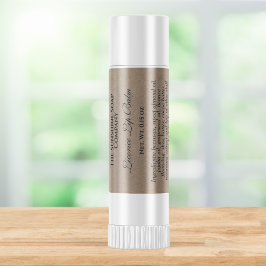 Kraft paper style waterproof lip balm label etiketten
