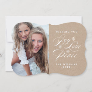 KRAFT PAPIER FREUDE   WEIHNACHTSFOTOKARTE FEIERTAGSKARTE