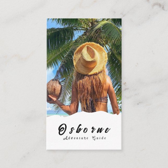 Kraft Rocky Mountain Adventure Guide Business Card Visitenkarte (Vorderseite)