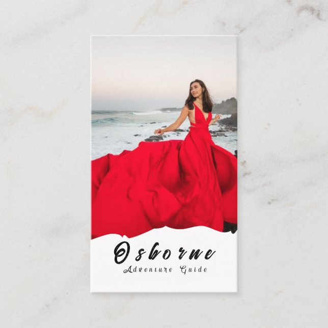 Kraft Rocky Mountain Adventure Guide Business Card Visitenkarte (Vorderseite)