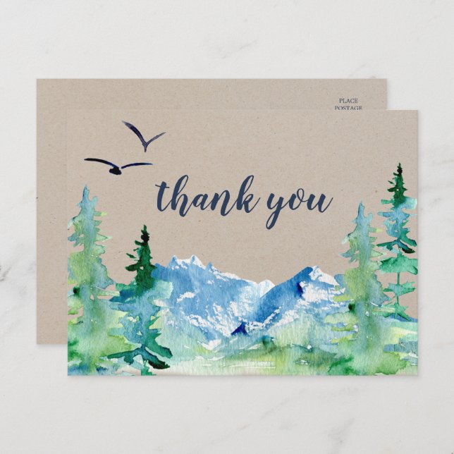 Kraft Rocky Mountain Danke Postcard Postkarte (Vorne/Hinten)