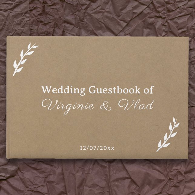 Kraft & Rustic Wedding Guest Book Gästebuch (Kraft & Rustic Wedding Guest Book)