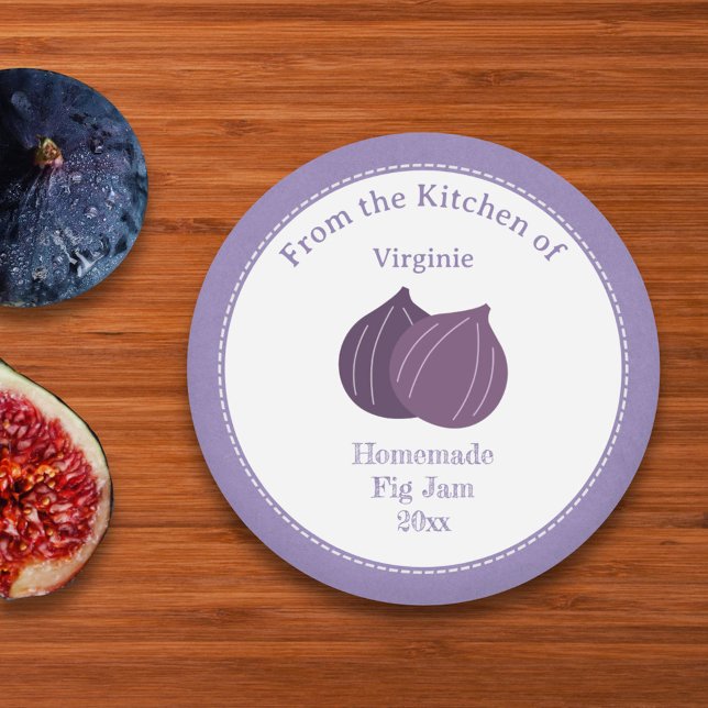 Kraft-Rustikaler Aufkleber für die Aufschrift "Fig (Kraft Rustic Fig Jam Label Sticker)
