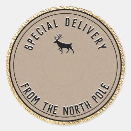 Kraft Sonderlieferung aus dem Nordpol Gold Cl Runder Aufkleber