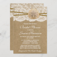 Kraft-, Spitz- und SandDollar Beach Brautparty